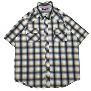 Vintage Y2K Salty Plaid Pearl Snap Button Shirt Western Multicolor XL